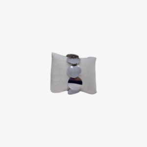Pulsera Círculos - Pulsera con círculos enlazados de acero inoxidable.