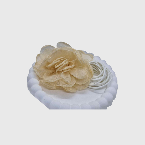 Choker Fiore beige