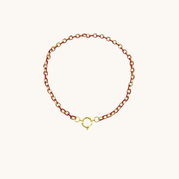Collar Cadena roja.